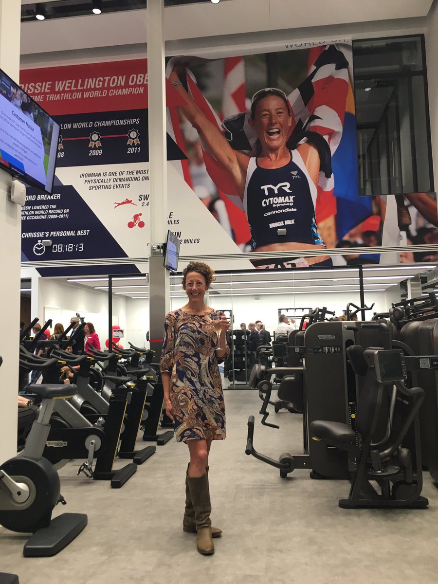 Chrissie's gym is officially open! Thank you so much <a href="/chrissiesmiles/">Chrissie Wellington</a> for being here