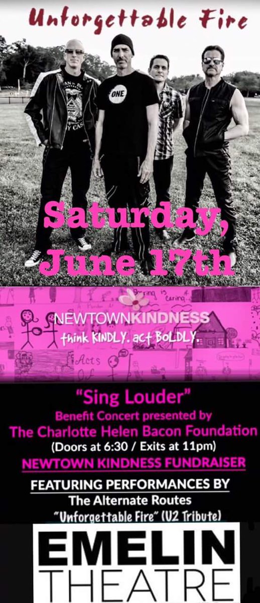 CHBFoundation's tweet photo. Limited tix avail https://t.co/H9jD128xZr #u2 #unforgettablefire #alternateroutes #music #singlouder #chbfoundation #ny #newyork #emelin https://t.co/9nQTvIEarf