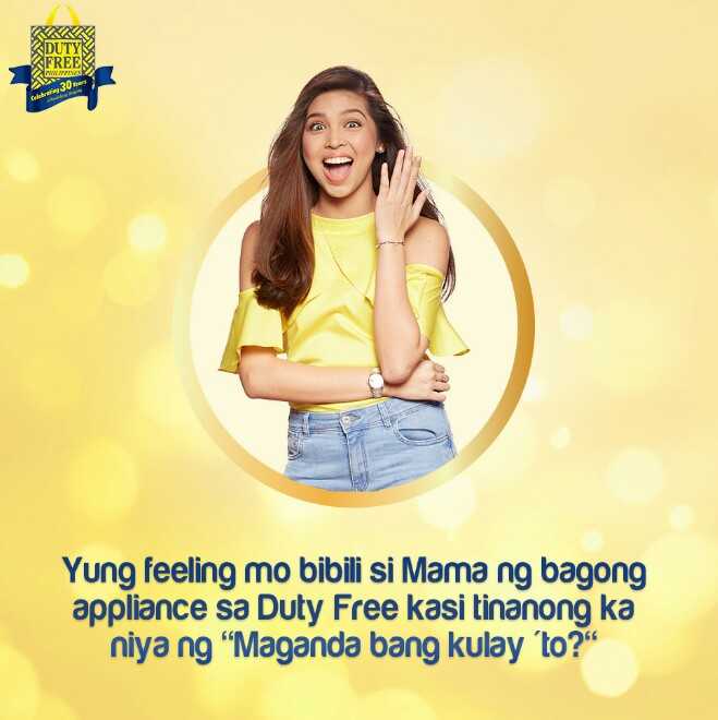 dutyfreephils's tweet photo. Hoping ka ba na baka ito na yung moment na makakapaguwi kayo ng bagong appliance galing Duty Free? #DFP30 #SayaMagpasaya #ALDUBHomeAgain https://t.co/seZ1mwweZx