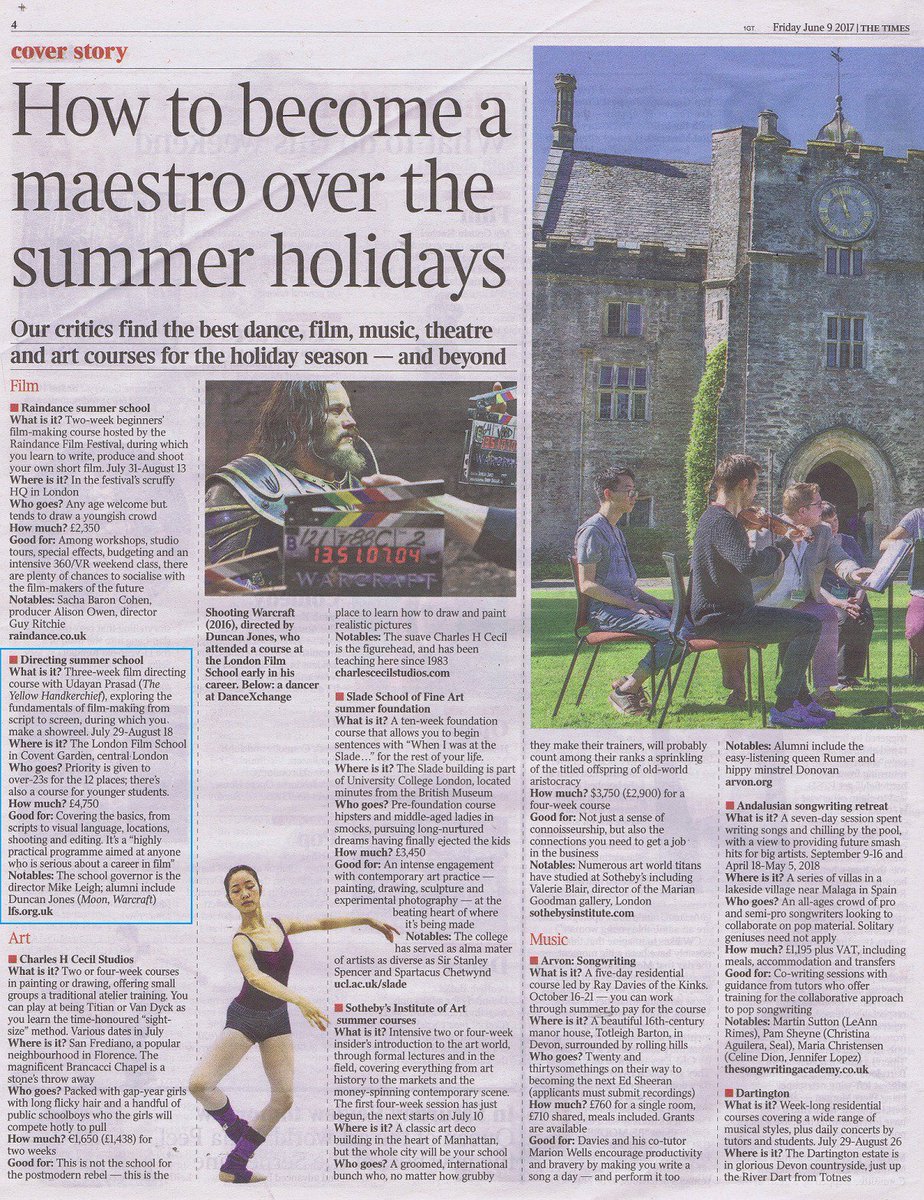 lfsorguk's tweet photo. Our #Directing Summer School was named one of the best summer programmes! Learn more about our short courses here: https://t.co/MLhzsAno8l https://t.co/RsPsf54HIV