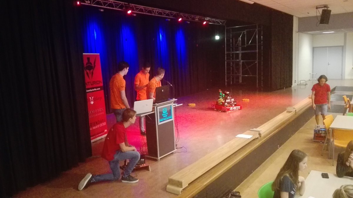 centurionftc's tweet photo. Promoting #FIRST at Heerbeek College with @Teamrembrandts 🎉 @STEAMup_eu @MariendaelCEC https://t.co/44QhN0eQDN
