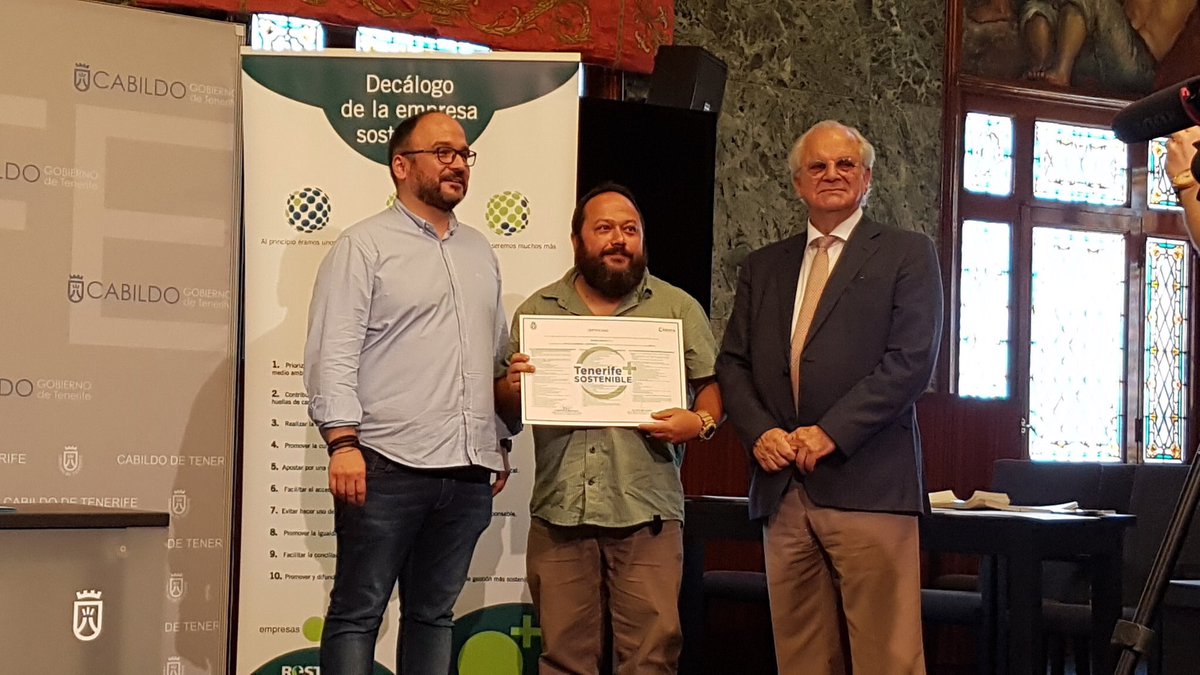 Somos Empresa+Sostenible #TenerifeSostenible <a href="/ValbuenaAlonso/">José Antonio Valbuena</a> @camaratenerife <a href="/TFsostenible/">Tenerife Sostenible</a> <a href="/CabildoTenerife/">Cabildo de Tenerife</a>
