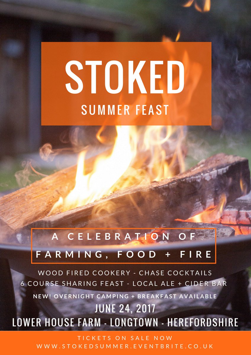 #herefordhour Dont miss out on tickets to the upcoming Stoked Feast at Lower House Farm on the 24th of June. Head to stokedfeasts.com