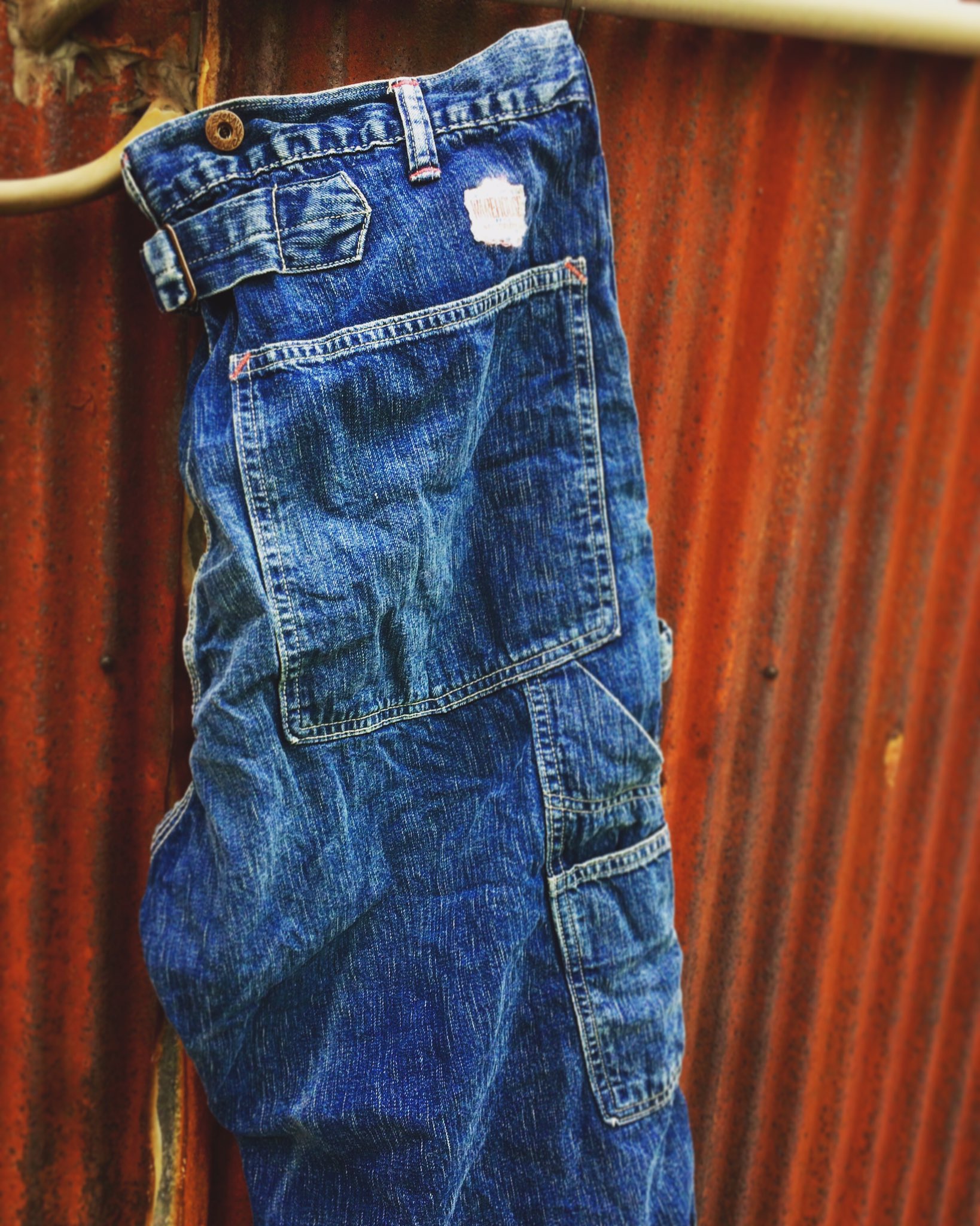 デニムパンツ　ペインターパンツ　ウォバッシュ　ウエアハウス WAREHOUSE ウェアハウス デニムペインターパンツ wh1092 : EARTH