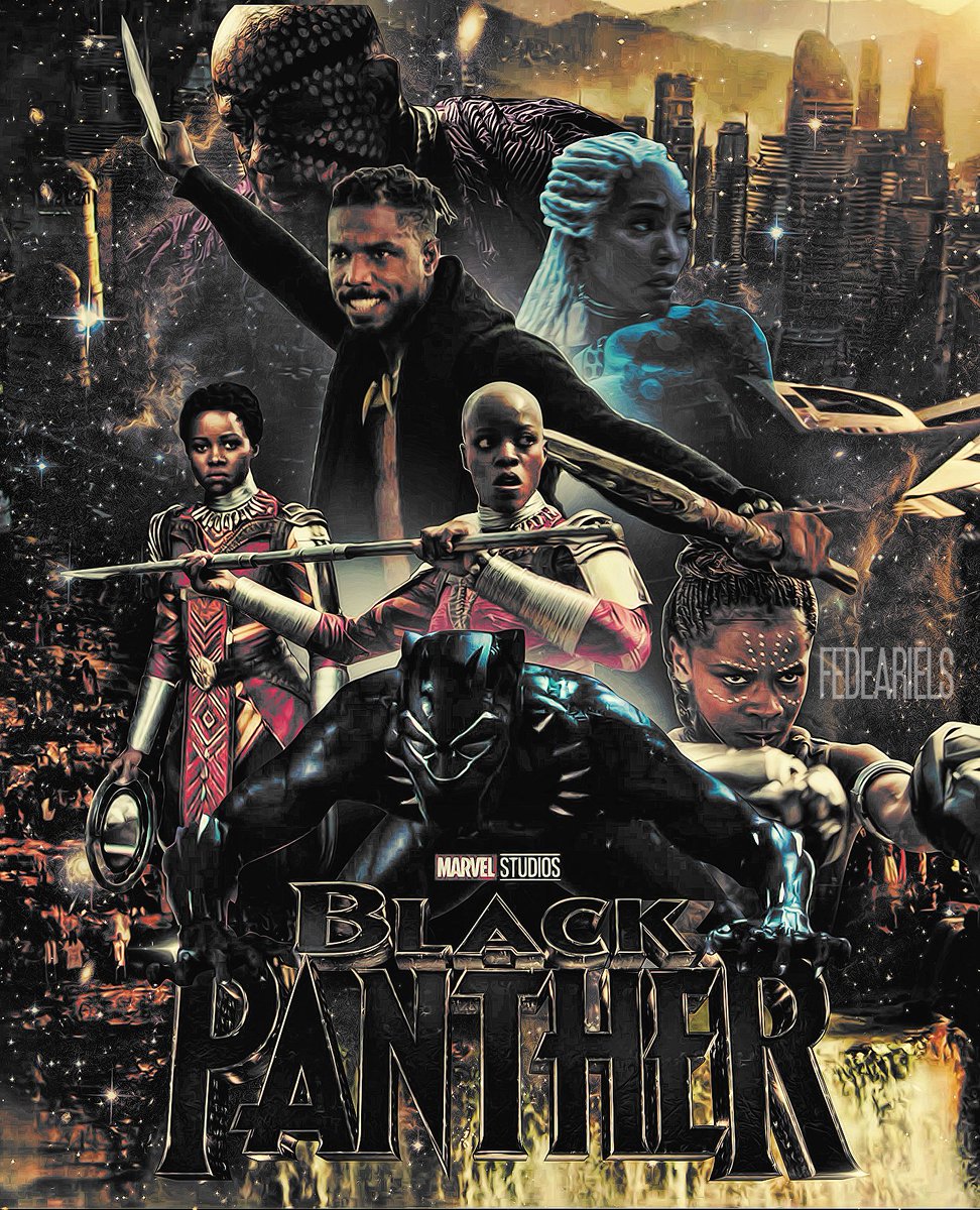 FedeArielS's tweet photo. crazy all the love this design has been getting, so sooo thankful #BlackPanther https://t.co/PhpDVlxtIs