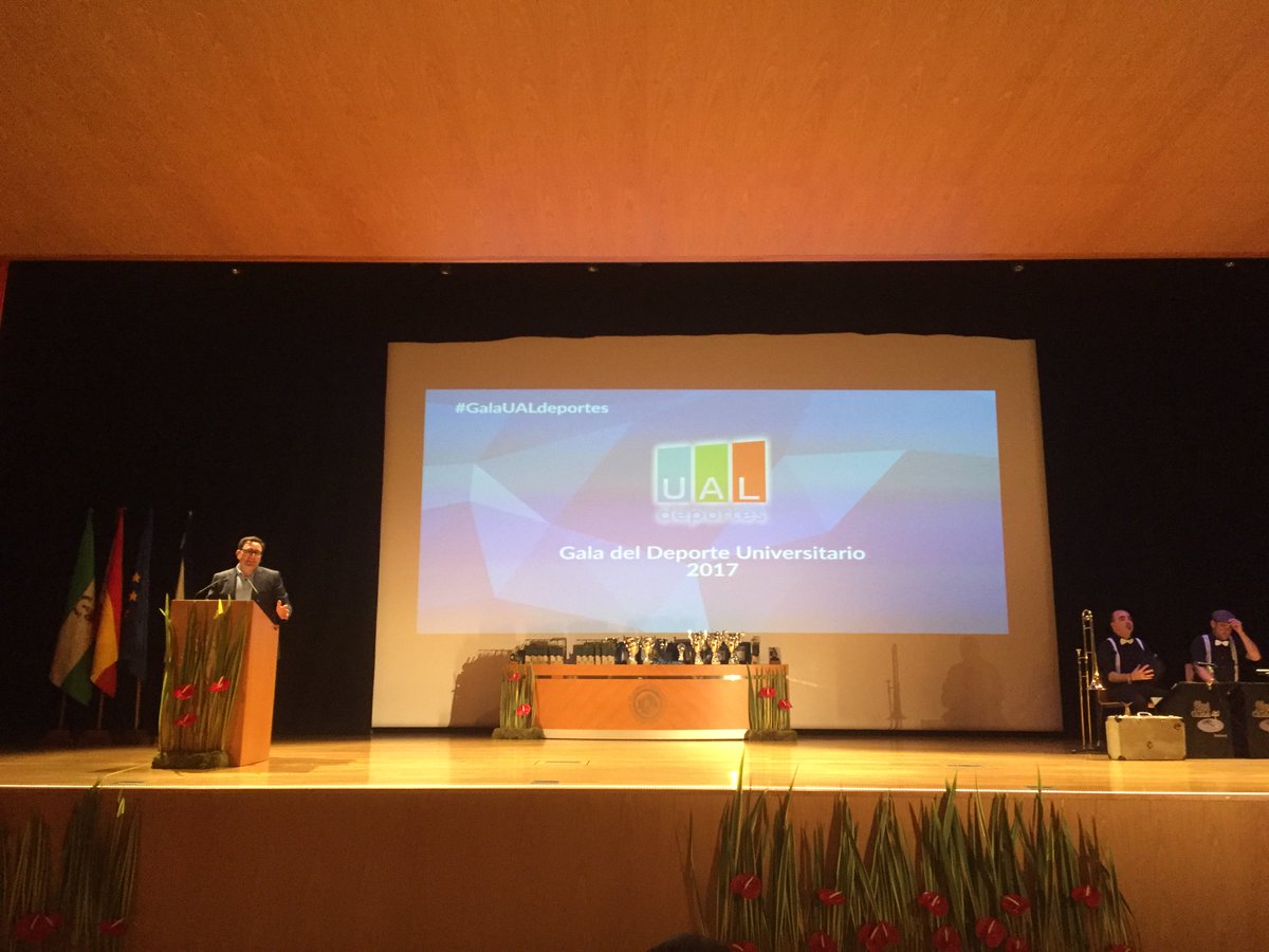 Presentes en la Gala del Deporte Universitario de la Universidad de Almeria.
