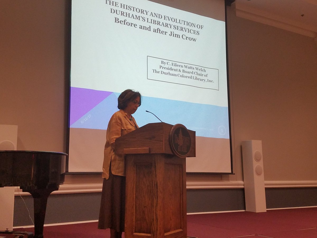 The great-granddaughter of Aaron M. Moore is speaking at <a href="/theforestatduke/">The Forest at Duke</a> today about <a href="/DurhamCountyLib/">Durham County Library</a> #history. #Durham