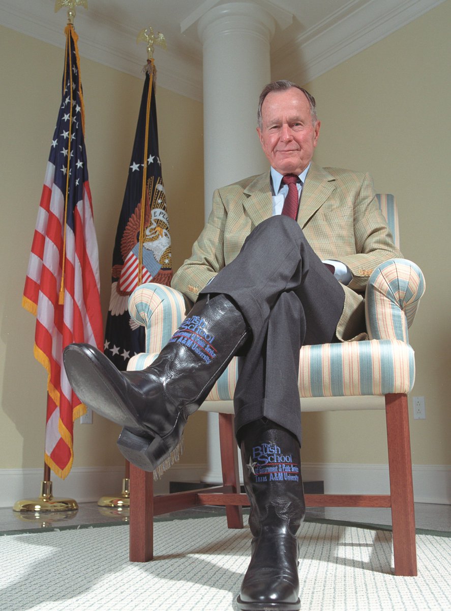 BushSchool's tweet photo. Happy 93rd Birthday President George HW Bush! https://t.co/76DXmGdoNJ