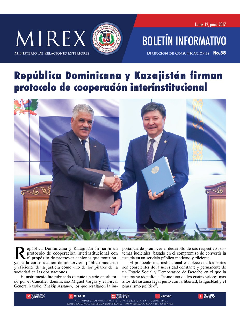 ¡Buen día!
Compartimos la Edición No.38 #BoletínMIREXRD issuu.com/comunicaciondi… vía <a href="/issuu/">Issuu</a>