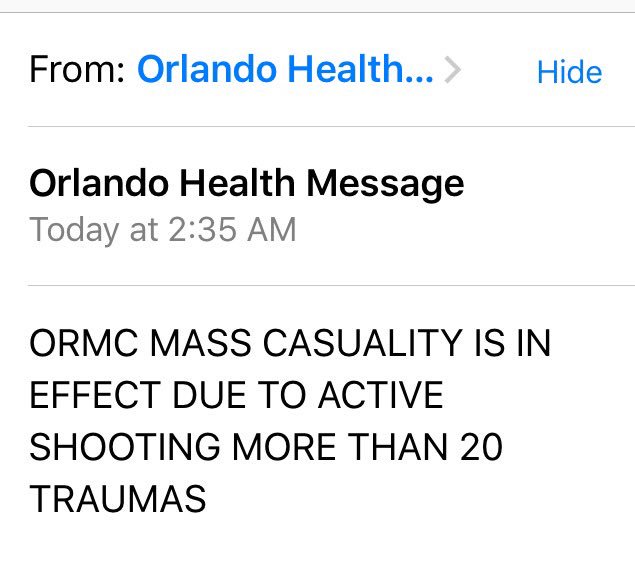 ChadDKollas's tweet photo. A year ago, I woke up to this tragic message.
I'm honored to have been part of the @AmerMedicalAssn response. #AMAmtg #OrlandoUnited https://t.co/xmvQpdM8fa