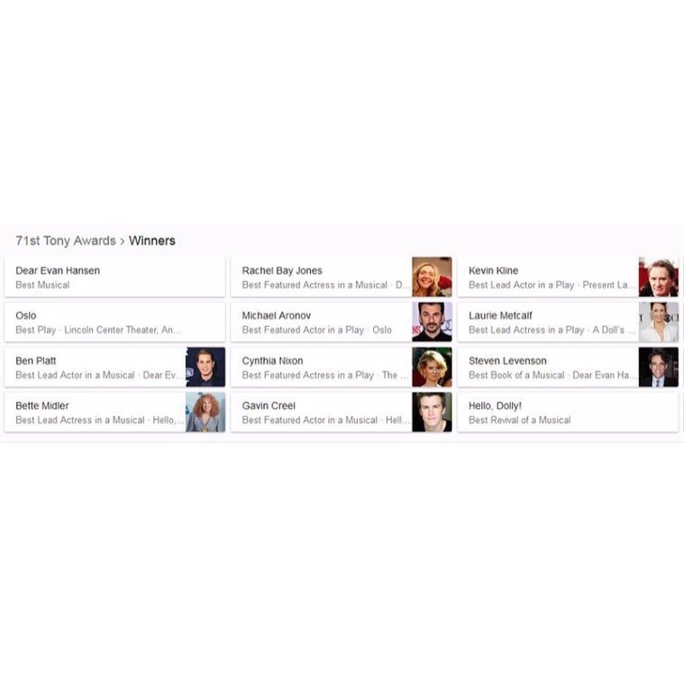 ThisIsKarenR's tweet photo. Reminder: Just cuz Hamilton &amp; Color Purple won last year, doesn't mean Bway is more diverse than movies. https://t.co/KZ38pRgRjP https://t.co/6j7qilNSua