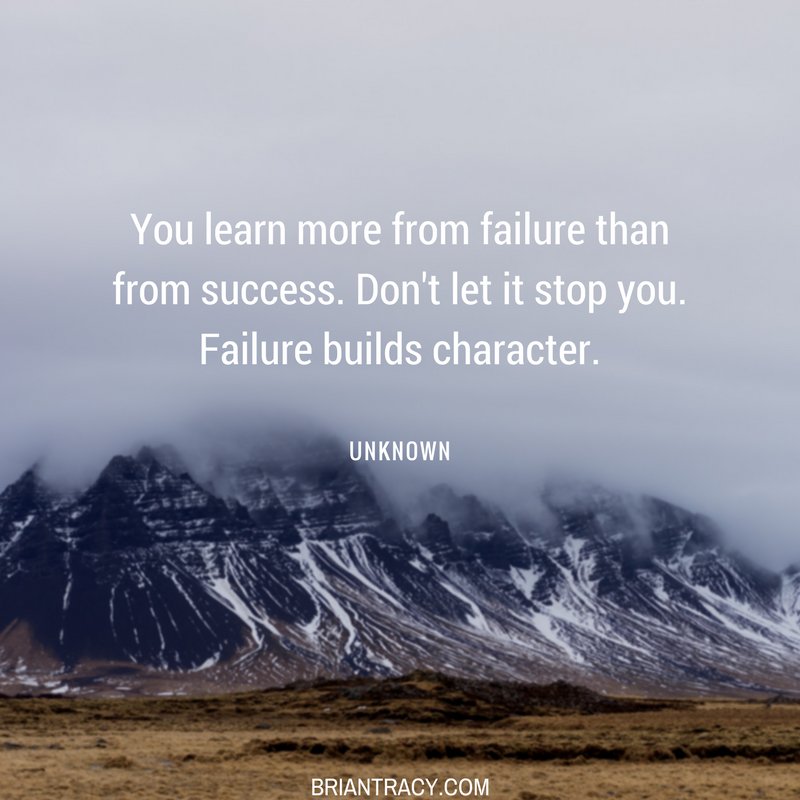 BrianTracy's tweet image. Take every #failure as a #lesson, &amp;amp; apply those lessons in all that you do.