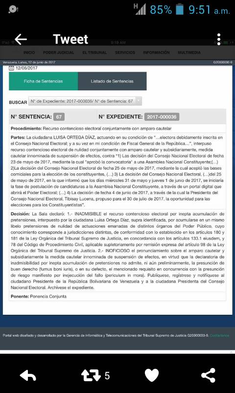 mavasquezg's tweet photo. Inadmisible recurso interpuesto por la FGR. Los magistrados de la S Electoral se hacen partícipes de la ruptura del orden constitucional https://t.co/GPmLysyyk9