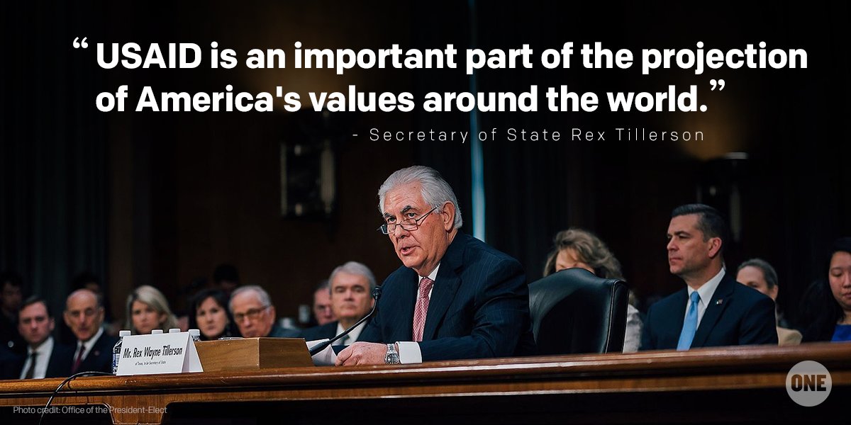 .<a href="/StateDept/">Department of State</a> &amp; Sec. Tillerson: You know the importance of foreign aid. Stand up to the President's proposed cuts.