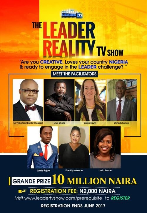 itunuoluwaadel's tweet photo. I heard you talk about how much you love Naija. Here's your chance to lead Naija @TheLeaderTVShow @oppsforafricans https://t.co/Lvqt8IaPYo