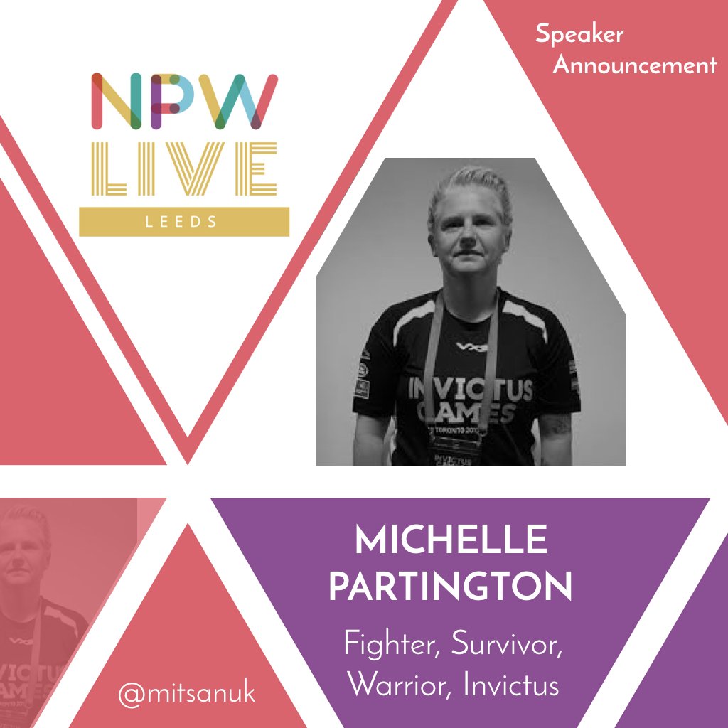 wearepower_net's tweet photo. Delighted to announce the fighter warrior survivor @WeAreInvictus @mitsanuk #MichellePartington will be speaking at #NPWLIVE - #snaptalks https://t.co/sk7hYWHA2Z
