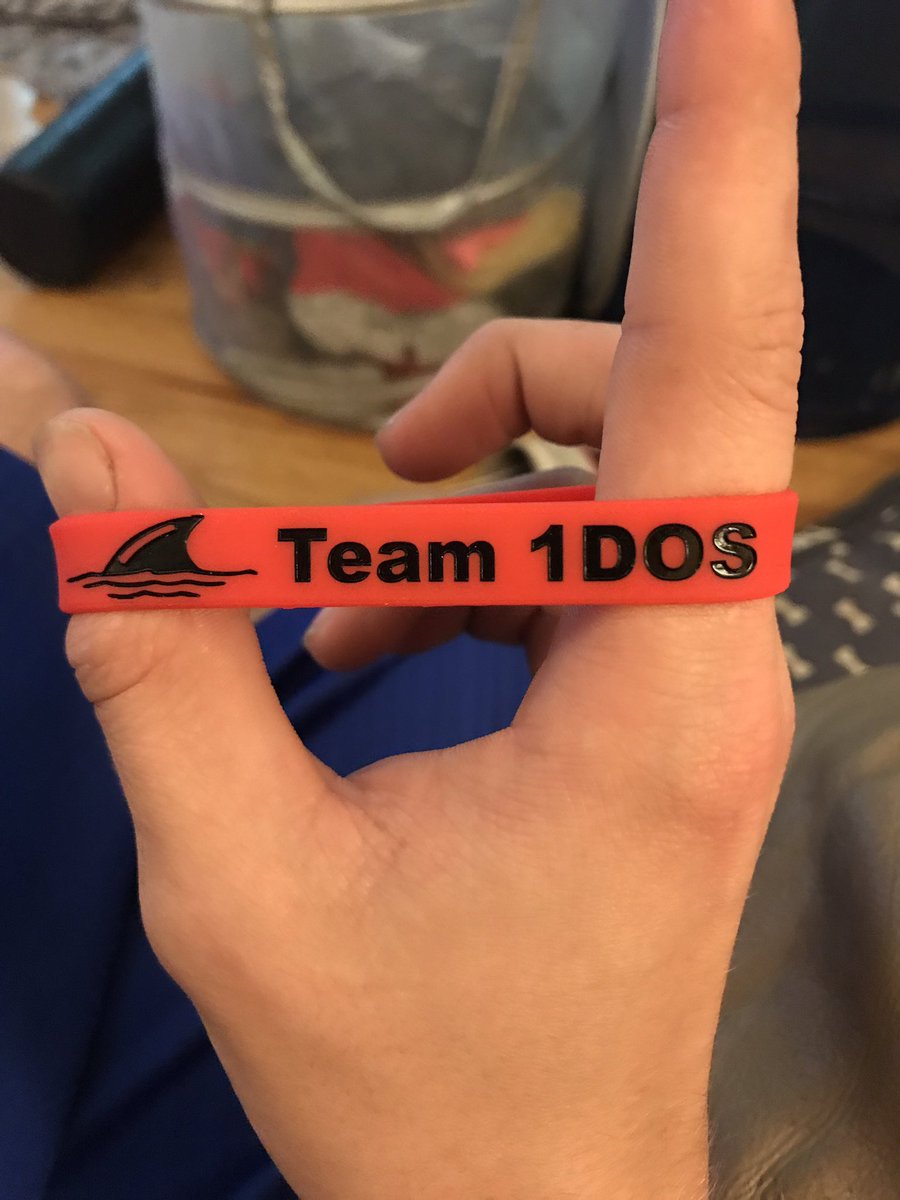 Mollysawher's tweet photo. @Team1dos wristbands are here!! #sharkify🦈 https://t.co/35Di09kVb8