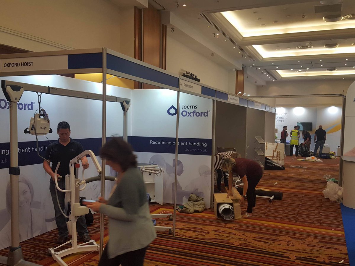 NAEPORGANISERS's tweet photo. #NAEP17 All exhibitors are hard at work getting ready for NAEP Conference, which opens tomorrow morning! https://t.co/Zs80nU9E10
