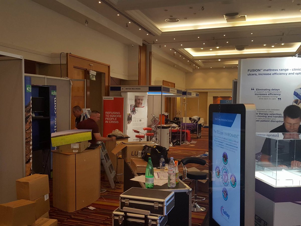 NAEPORGANISERS's tweet photo. #NAEP17 All exhibitors are hard at work getting ready for NAEP Conference, which opens tomorrow morning! https://t.co/Zs80nU9E10