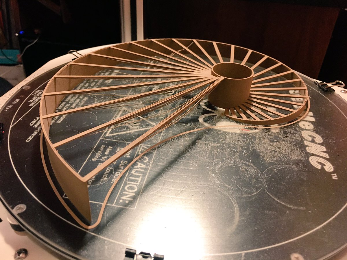 DavidCRinaldi's tweet photo. I did a #bridgetest on my #seemecnc #RostockMaxV2 with the #HE280 #upgrade. The longest bridge is 150 mm. #3dprinting #3dprintsbyrinaldi https://t.co/R0LKOTGIiD