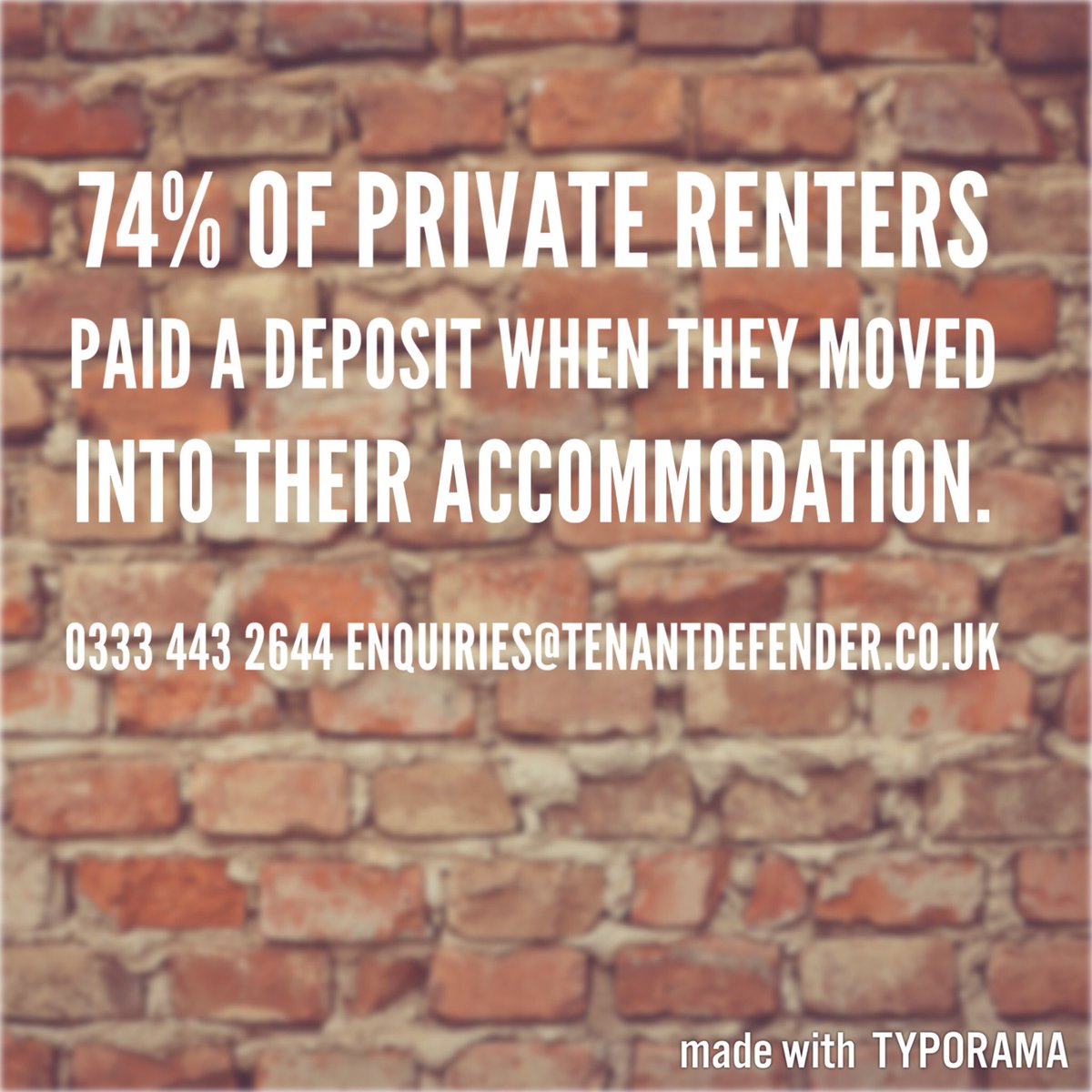tenant_defender's tweet photo. Are you one of the 1.5 mil #tenants whose #deposit wasn't protected? 

#tenant #rent #housing #property #tenantrights #tenantproblems #claim https://t.co/CsMz8CL2gD