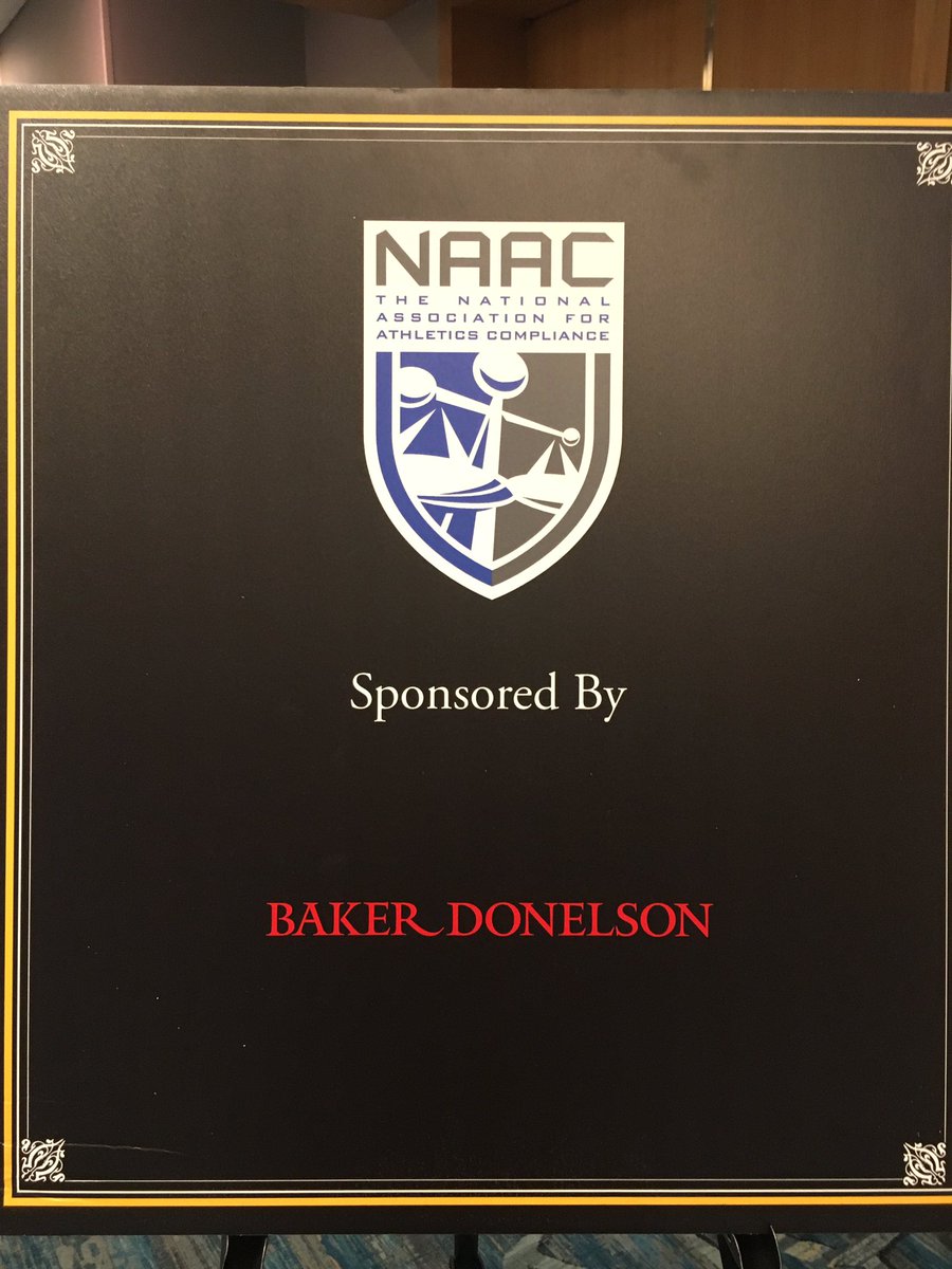 Jmac2434's tweet photo. Great Time Demands discussion in #NAAC17 Hot Topics session. Thanks to @Baker_Donelson for sponsoring and help guide some best practices. https://t.co/6ZBqSPvCO9