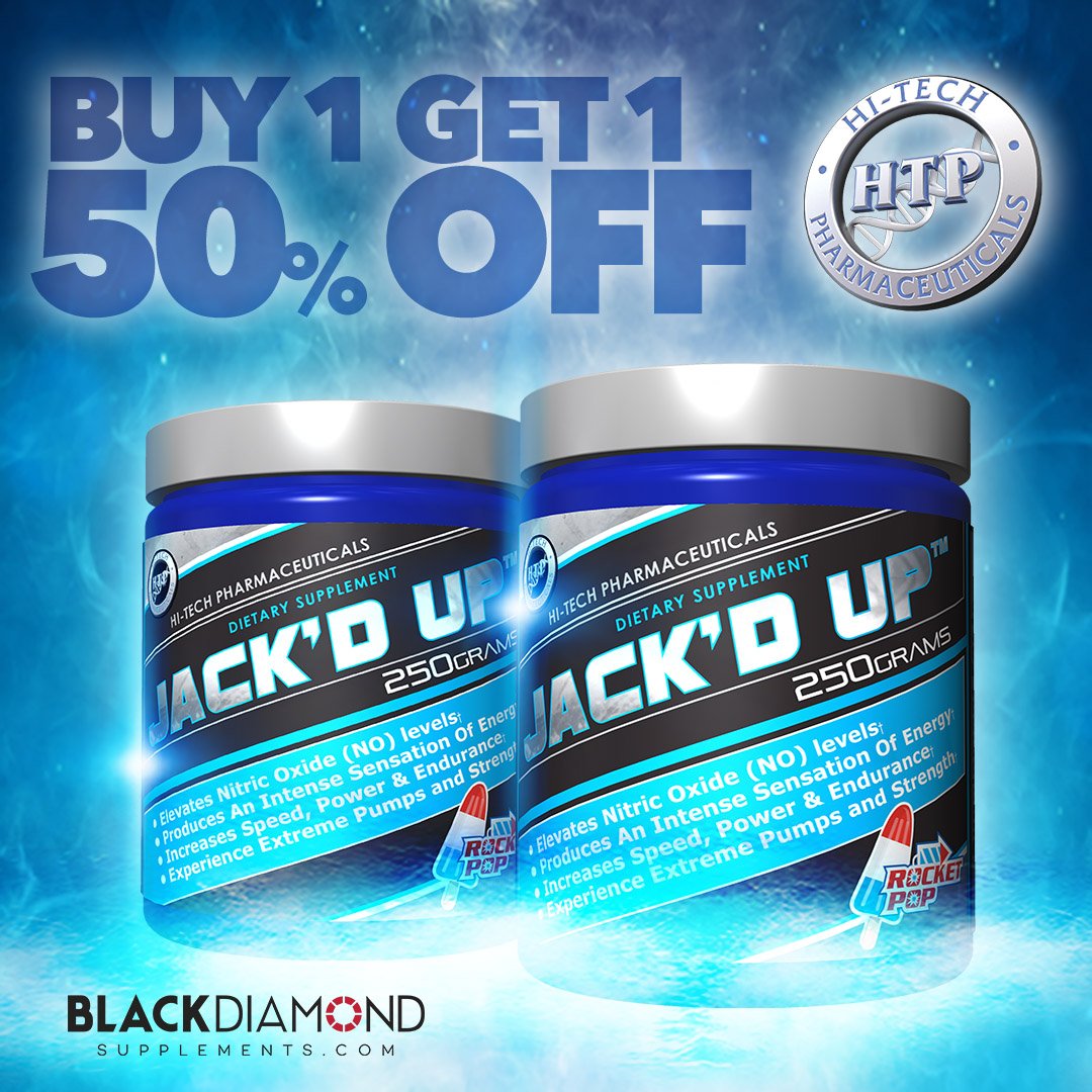 HiTechPharma's tweet photo. #JackdUp is now on sale at @BlackDiSplmnts for Buy 1, Get 1 50% OFF!! Head over to, https://t.co/BAD12HqTjZ & order today!! https://t.co/47mDYzJYky