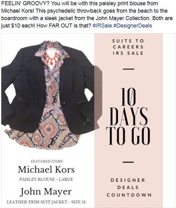 DFS_SCentralPA's tweet photo. Just 10 days until the #IRSale!  Are you ready?!?!? https://t.co/gFYgSpq8ZA