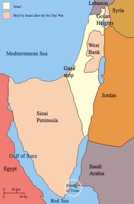 MEjournalist67's tweet photo. This map shows what #Israel gained control of after the #SixDayWar. #History @Tweeting67 https://t.co/5wT5sBzspH