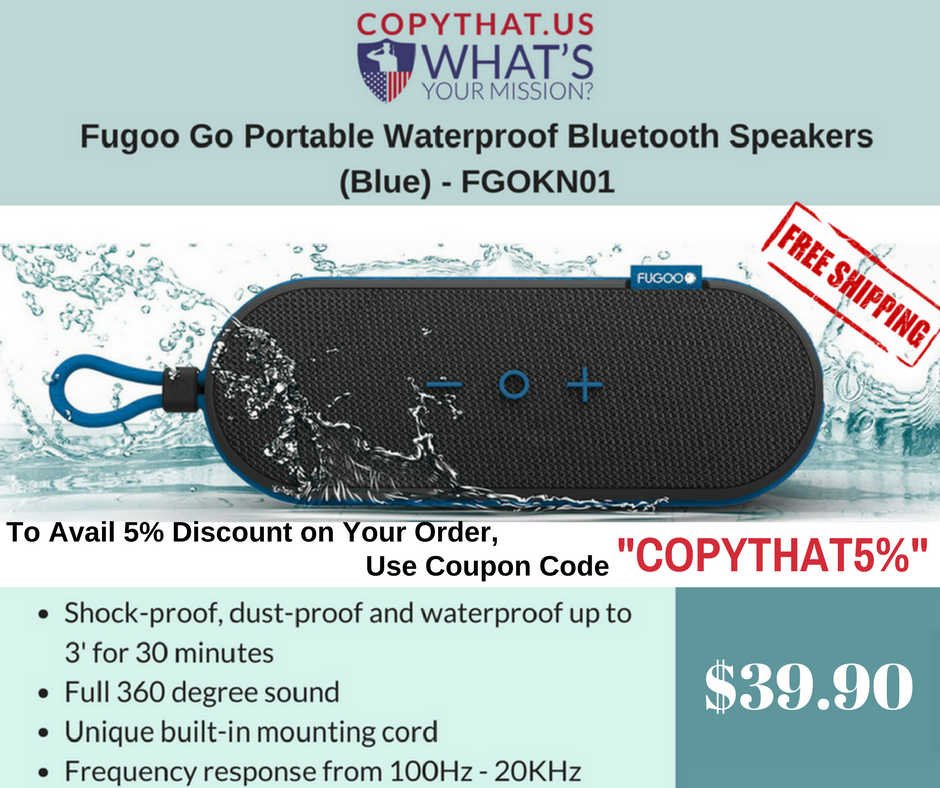 Copy_That_US's tweet photo. #Fugoo Go Portable Waterproof #BluetoothSpeakers (Black) - FGOKKO1 #WaterproofSpeakers #FugooSpeakers https://t.co/Vb9oK0AzbB https://t.co/JatlbXBadf