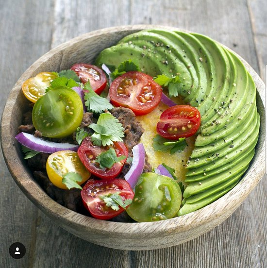 bellavado's tweet photo. Savory polenta bowl with black beans, cherry tomatoes, cilantro, red onion, and a few slices of #avocado made by @anna.pelzer  #BellaVado https://t.co/yfqmyBaKG9
