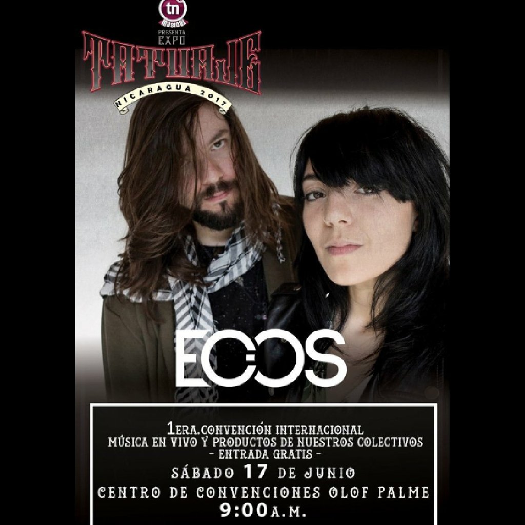 ECOS_ni's tweet photo. Este sabado Expo Tatuaje Nicaragua 2017 🔥🔥🔥

Bandas⚡
Ciclo
Chilamate
Nadsat
Colapso
Ecos))) https://t.co/zJR9IfYjpF