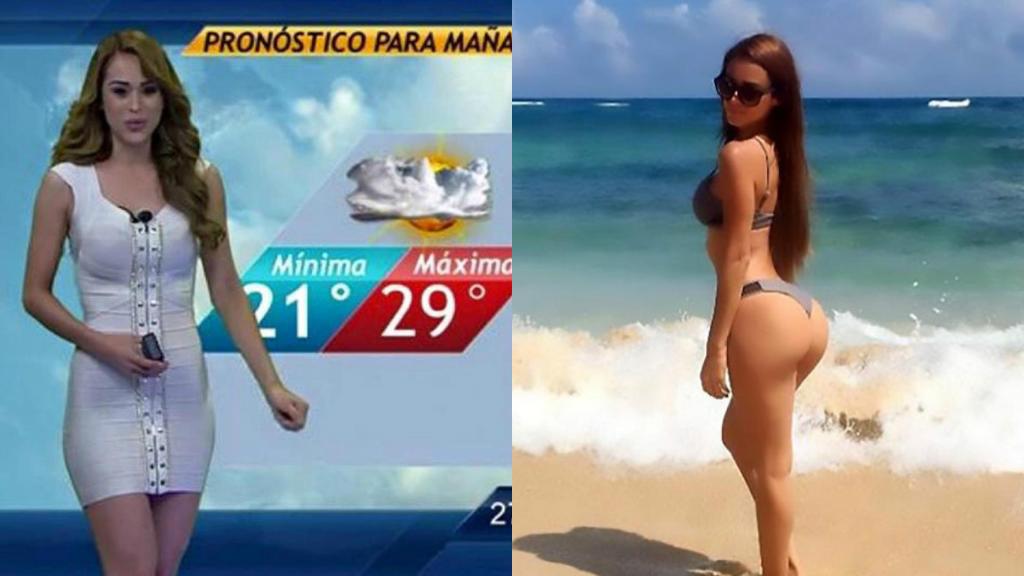 The world’s hottest weather girl Yanet Garcia has finally arrived in the UK...
