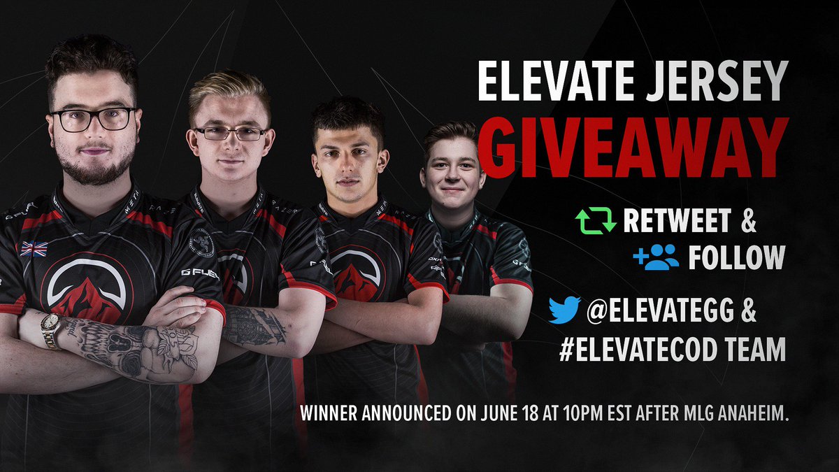 ELEVATE JERSEY GIVEAWAY!

✅ RT!
✅ Follow <a href="/ElevateGG/">ELEVATE</a> &amp; the #ElevateCoD team!

<a href="/Reedy_1905/">Reedy</a>
@ElevateZed
<a href="/JoshWatson/">Watson</a>
<a href="/BenDesire/">Ben Desiré</a>
@ElevateOp2