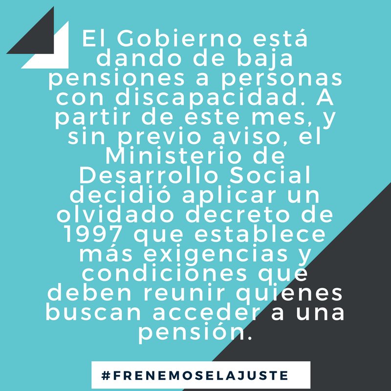 Desde junio, el Gobierno empezó a dar de baja pensiones por discapacidad telegra.ph/Desde-junio-el…