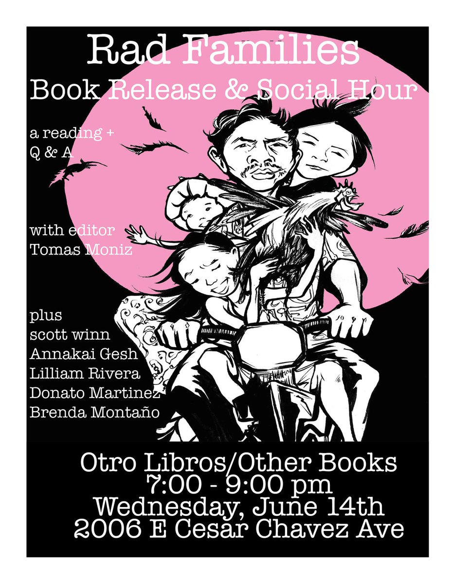 PMPressOrg's tweet photo. Los Angeles! Celebrate #RadFamilies with Tomas Moniz &amp; contributors this Wednesday at @otherbooksla! https://t.co/xlAqPhrGf2 https://t.co/o2SupFsvgH