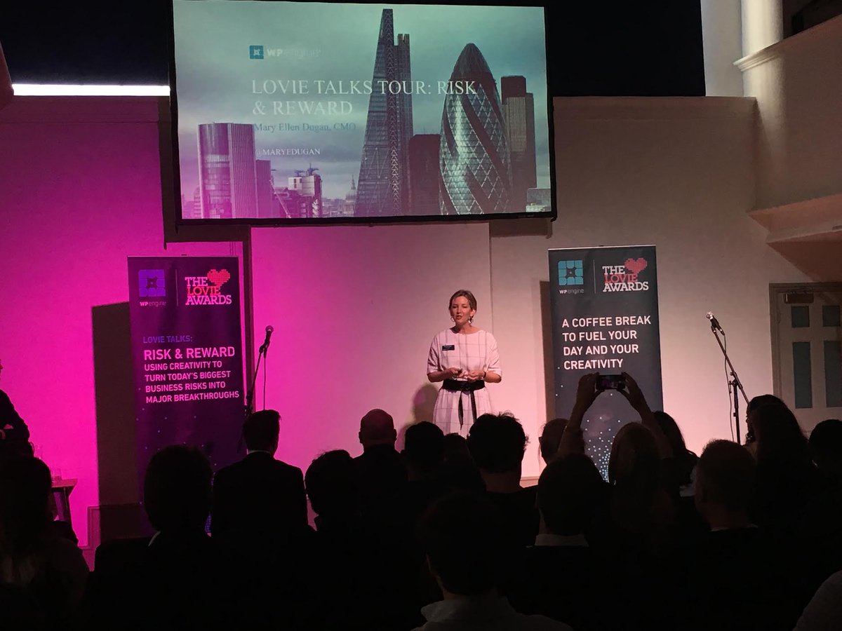 Our CMO <a href="/maryedugan/">Mary Ellen Dugan</a> kicks off our Lovie Talk in London! #LondonTechWeek #LTW