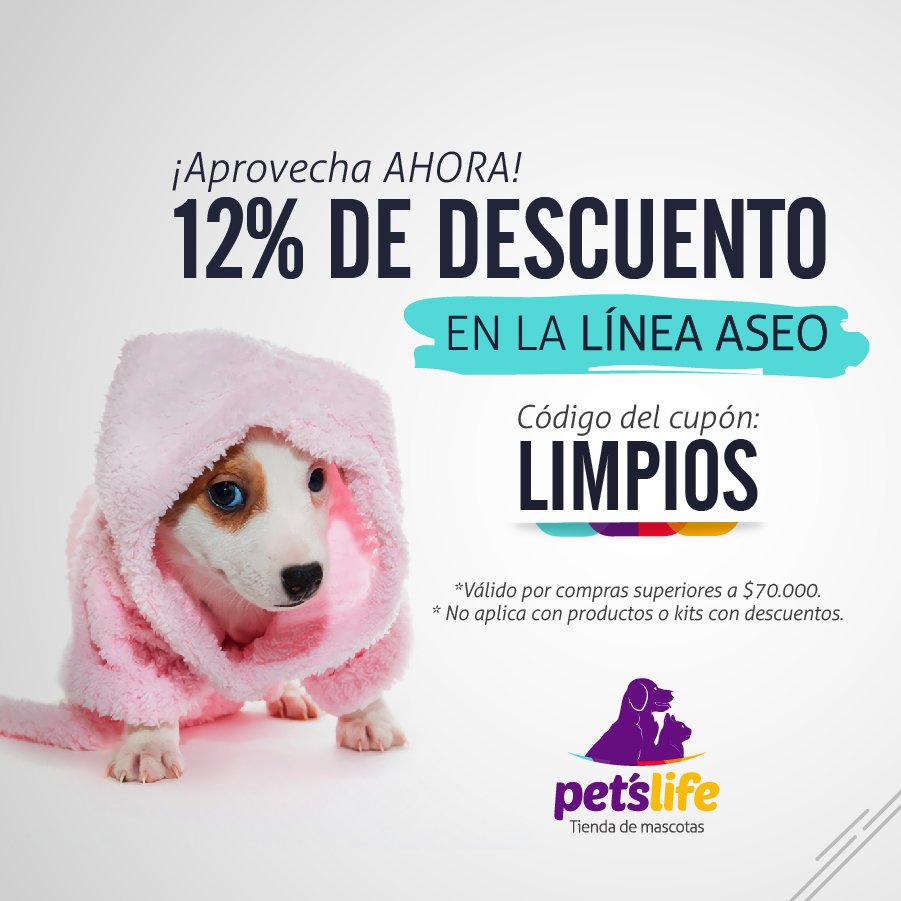 PetsLifeco's tweet photo. ¡Llegó nuestro descuento de la semana! >> https://t.co/5NEj6uld7u #Aseo #Dog #Cat #Pets #Colombia #TiendaEnLínea https://t.co/zlccyYSDGL
