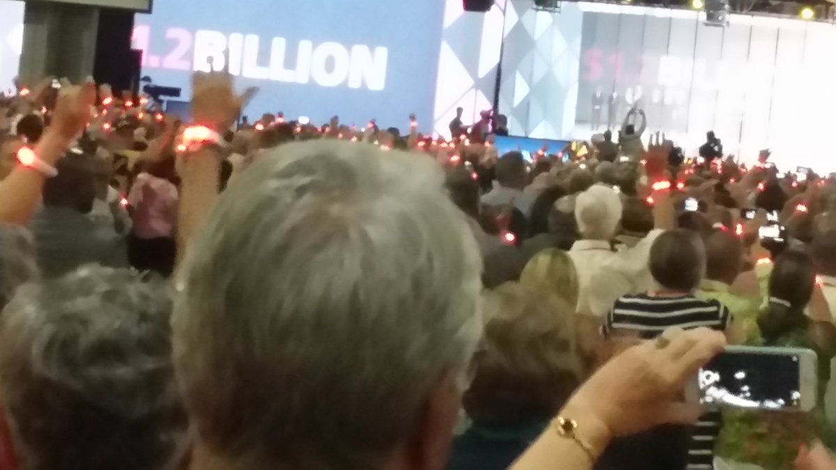 RaewynKirkman's tweet photo. #Atlanta17  $1.2B pledged by #rotary, #GatesFoundation  and world governments.  Wow!!! https://t.co/4r1oe4ghhe