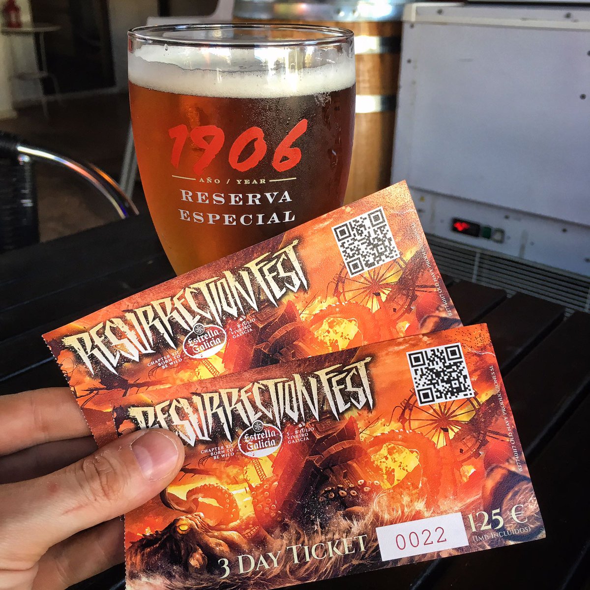 10 años sin faltar al <a href="/ResurrectionESP/">Resurrection Fest Estrella Galicia</a> .
Este año no podía ser menos! 🔥😎
#resurrectionfest #estrellagalicia