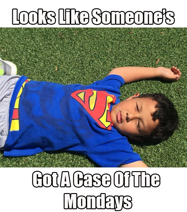 bgcm_p's tweet photo. Looks like someone's got a case of the Mondays
Don't worry @bgcm_p Summer Camp is here for your Monday blues!! Stay tuned... https://t.co/bEbYIofQ1V