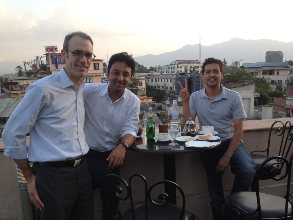 yinayan's tweet photo. When the father of @OpenGovHub from DC and his disciples from #OpenGovHubKathmandu get  together :) @Integrilicious @prbudhathoki https://t.co/higaHpAjal