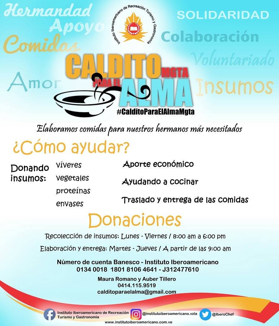 iberochef's tweet photo. #NotiIBERO Iberoamericano prepara un “Caldito para el alma” #colabora #apoya #dona #CalditoParaAlmaMgta #SoyIbero https://t.co/H6Vc4mHbAy https://t.co/5Qg4UEn0Nh