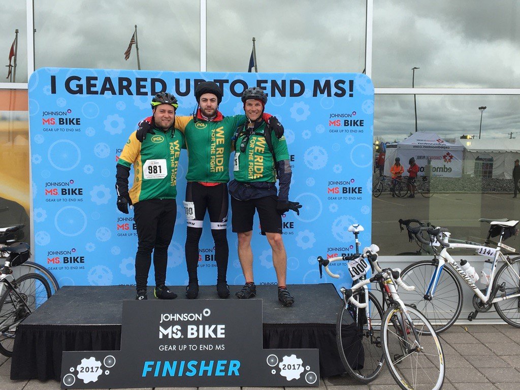 RBKSConst's tweet image. Big thanks to our friends @PCLConstruction and @MSSocietyCanada for a great weekend! #msbikeL2C #msbike #endMS