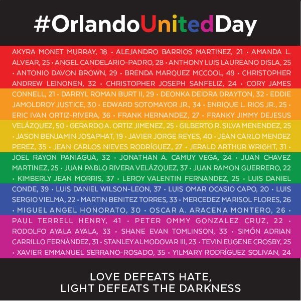karljcompton's tweet image. 1 year ago 49 people lost their lives in the #PulseNightclub in Orlando  #LoveIsLove #OrlandoUnitedDay love will always defeat hate. R.I.P 🙏