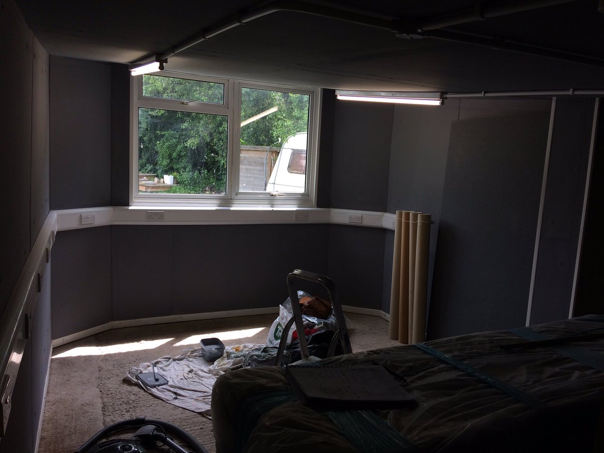 This has been such a long time coming. Finally have the keys for my own mix/production room. Builders are out. Starting on the interior now