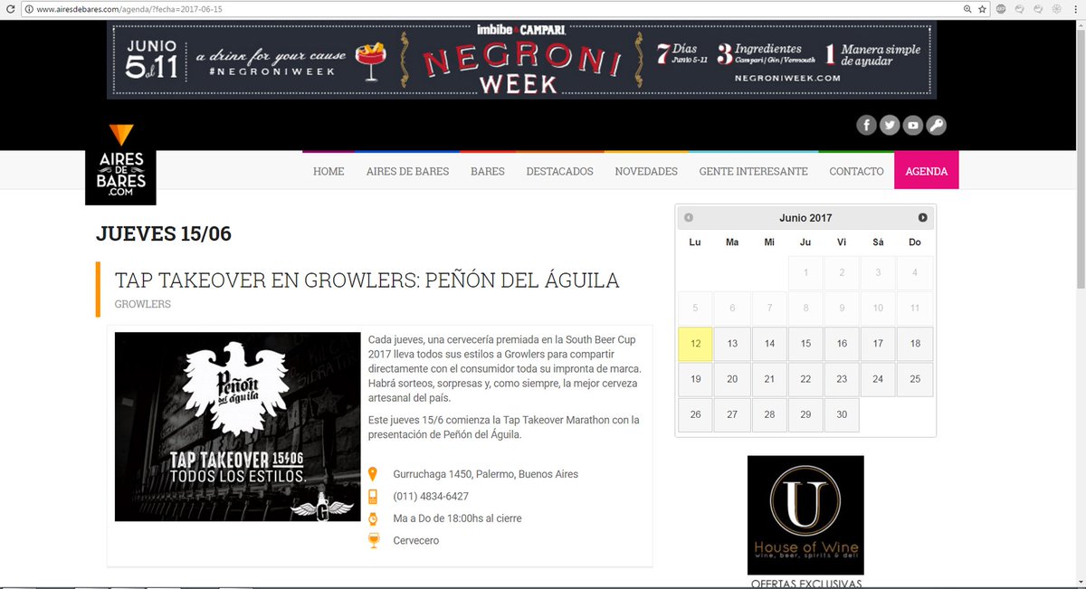 AiresdeBares's tweet photo. .@growlerscc se suma a la #Agenda del site y anuncia este jueves un #TapTakeOver de @penondelaguila1. https://t.co/Qn4bsBkbsb #ADB https://t.co/6y0e4mLEnL
