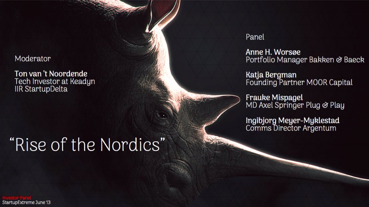 Heading for <a href="/StartupExtreme/">Startup Extreme</a> - First up tomorrow morning, moderating the investor panel on the "Rise of the Nordics" #vc