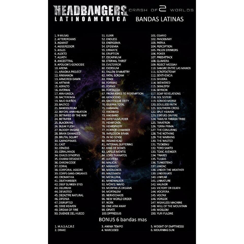 hkmd_artist's tweet photo. HEADBANGERS LATINOAMERICA!!!! Compilado.
CRASH OF 2 WORLDS
@HEADBANGERSLAT @HackMedRock #CrashOf2Worlds #HackMed #ControlVirtual https://t.co/eK9QC33IdV