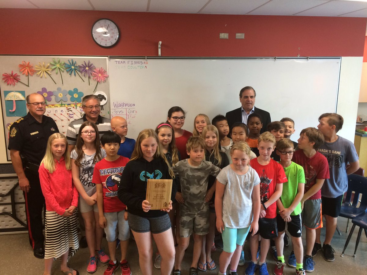 Second place goes to linden lanes for school patrol of the year!